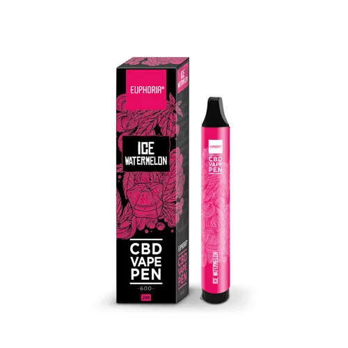 Euphoria CBD Egyszer használatos vape toll Jégvízibogyó, 2 ml