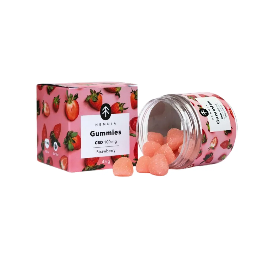 Hemnia CBD 100mg 20 db földszőlő ízű gumi-cukorkák