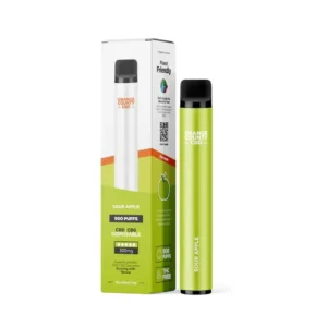 Orange County CBD Vape Pen Savanyú alma, 250 mg CBD + 250 mg CBG, 3 ml