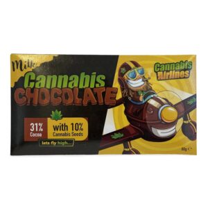 Kannalín Cannabis Légijárművek Tejes csokoládé kenderrel