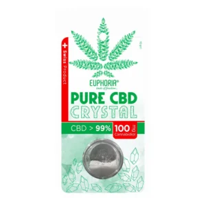 Euphoria Pure CBD Crystal 99% – Tiszta CBD kristály 100 mg (0,1 g)