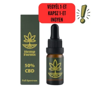CBD olaj Hemp Farms CBD olaj 50%, 10 ml. Full Spectrum
