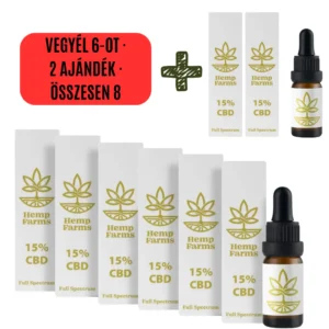 CBD olaj Full Spectrum – Super Combo 6 x 15% (9000mg)