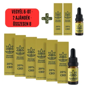 CBD olaj Full Spectrum – Super Combo 6 x 20% (12000 mg)