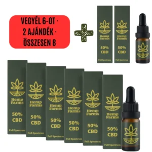 CBD olaj Full Spectrum – Super Combo 6 x 50% (30000 mg)