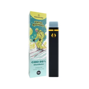 Canntropy CBD Egyszer Használatos Vape Toll Citrom Sorbet, CBD 95 %, 1 ml