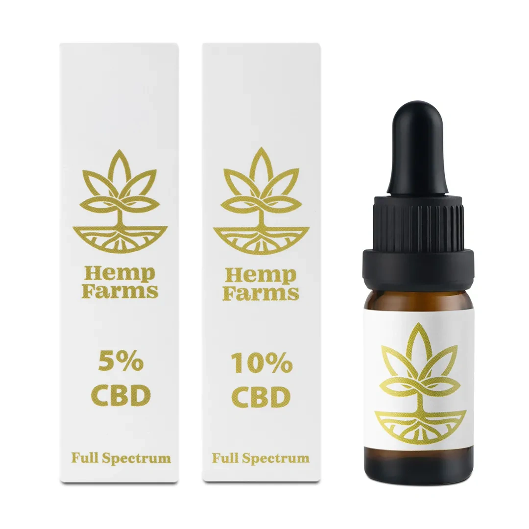 CBD olaj Hemp Farms CBD olaj promóció 5%+10% teljes spektrumú állatok számára